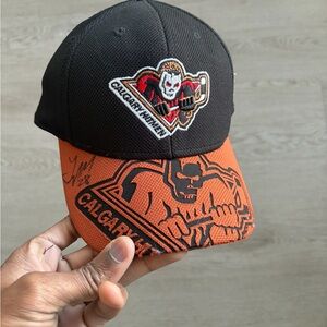Signed Reebok Calgary Hitmen WHL Hockey Cap